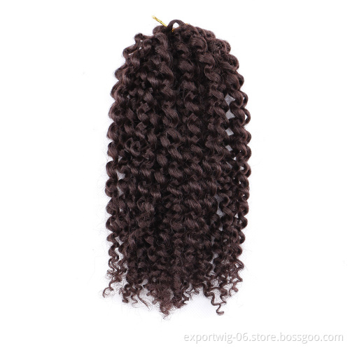 China supplier afro curl marley braid hair crochet braids synthetic hair extension crochet curly hair